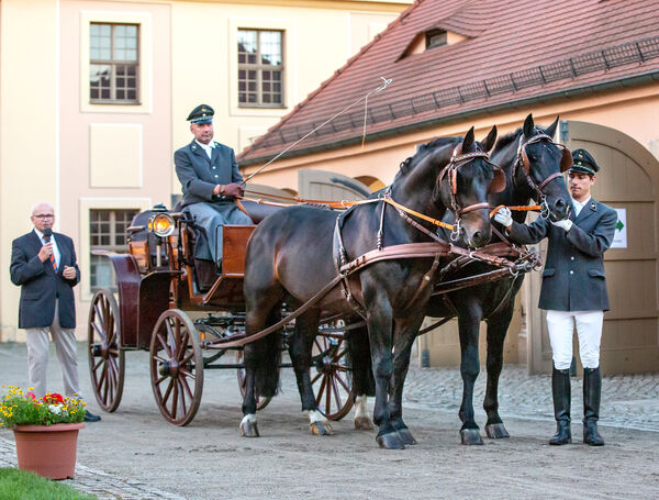 Landgestüt Moritzburg Görbert Lesung Kutschwagen