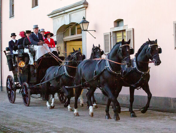 Landgestüt Moritzburg Görbert Lesung Kutschwagen